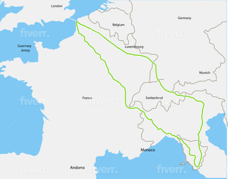 taste of italy route map