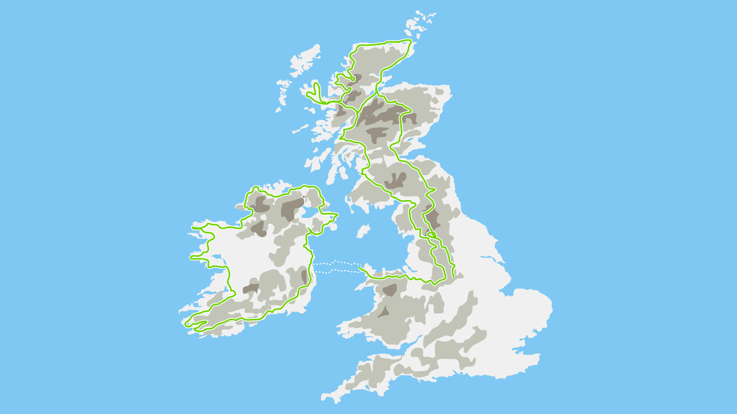 The Grand Britannia tour route map — Wild Roads