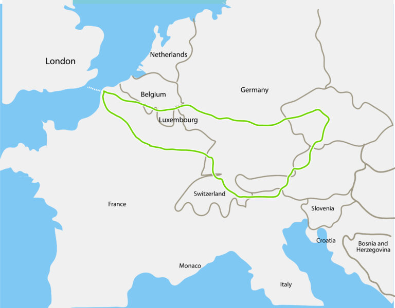 alpine odyssey route map