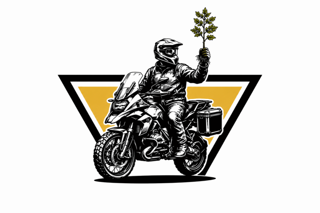 ride wild give back, sustainable motorcycle travel