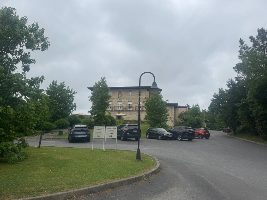 Parador style hotel grounds Mungia Basque Country — Picos & Pyrenees May 2026
