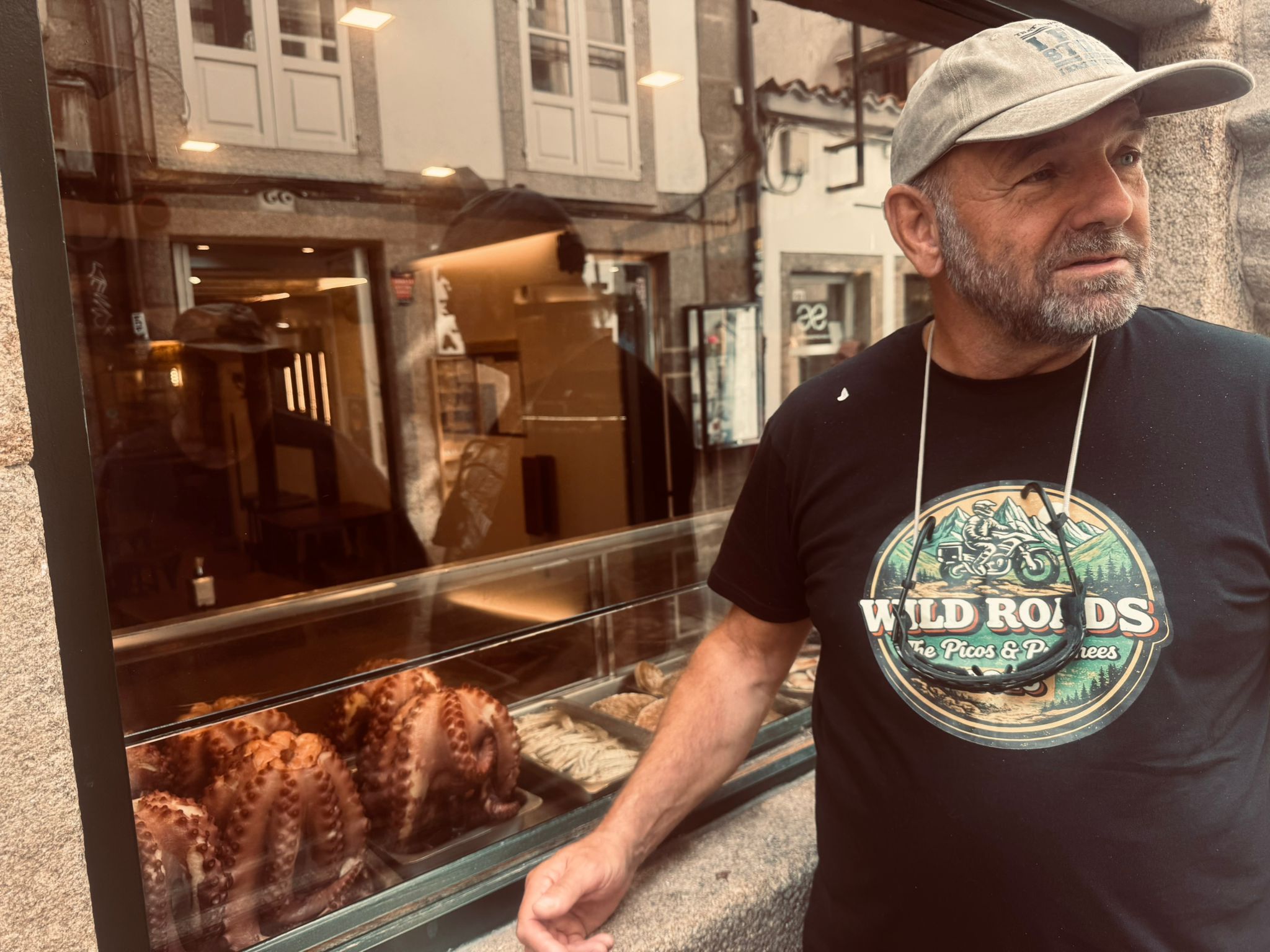 Josh in Santiago de Compostela — Wild Roads Tour Day 4