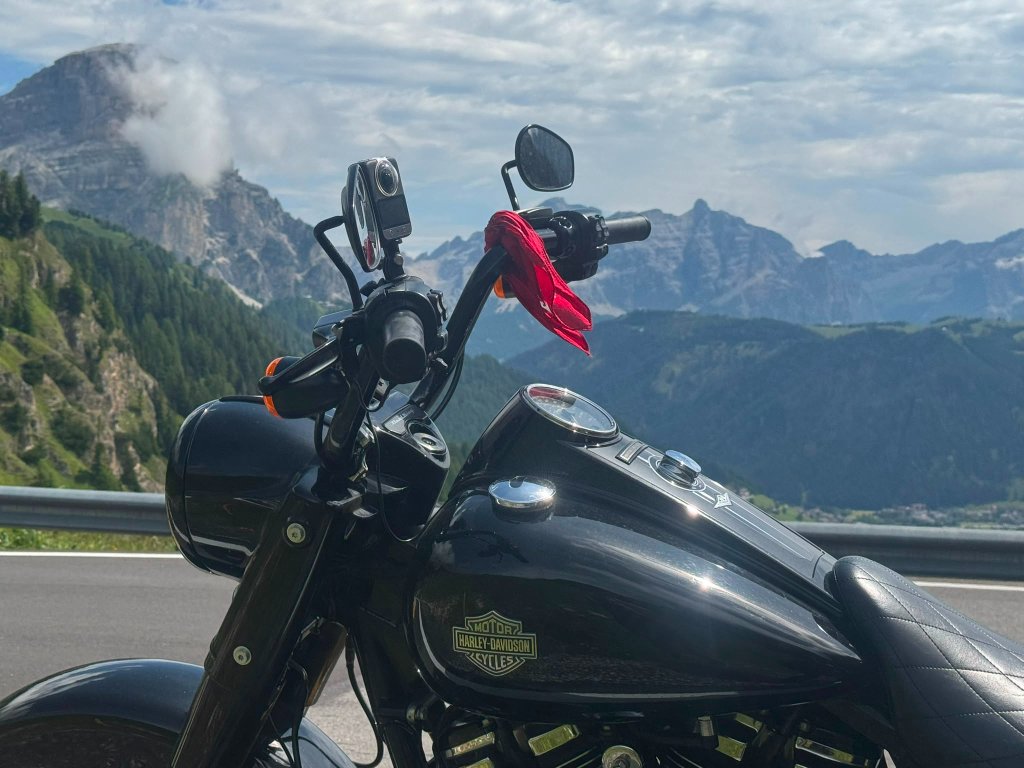 Lunch break at Passo Campolongo mountain rifugio — Twisties &amp; Tuscan Sun July 2026