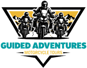 Guided Adventures motorcycle tours badge — Wild Roads Motorcycle Tours