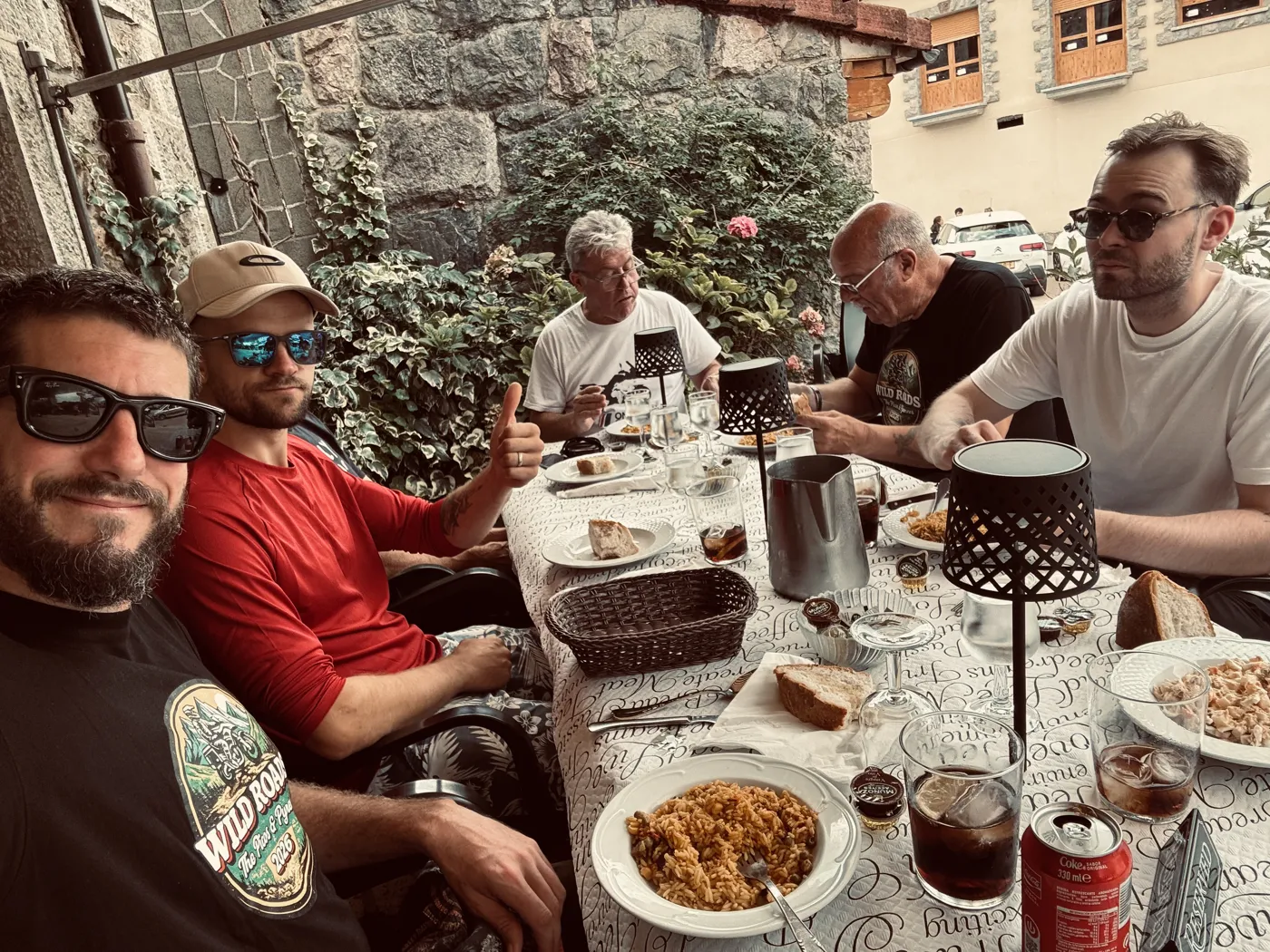 The crew on the road · August 2026 — Picos & Pyrenees August 2026 — Wild Roads Motorcycle Tours