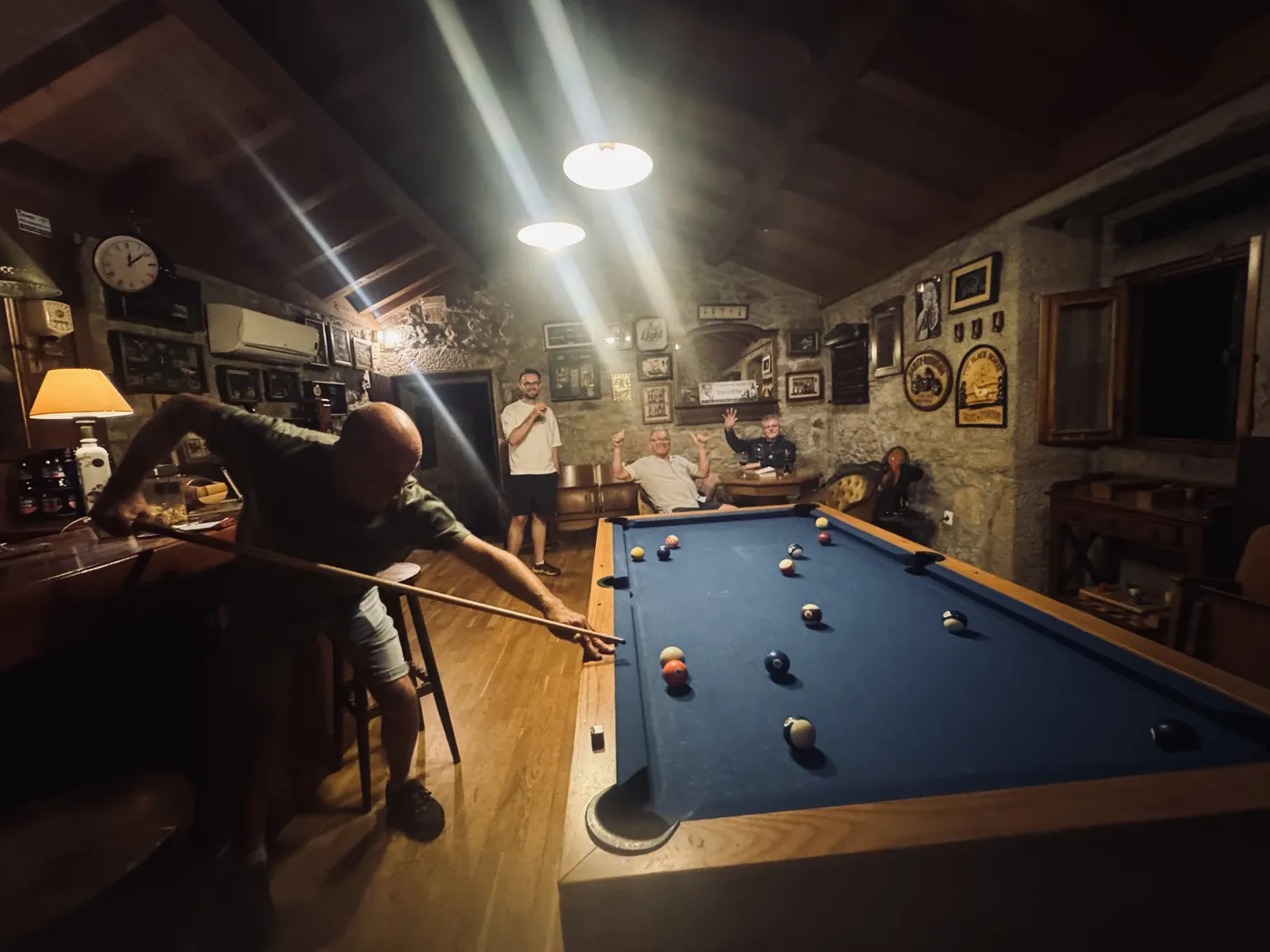Evening with the crew — Picos & Pyrenees August 2026 motorcycle tour