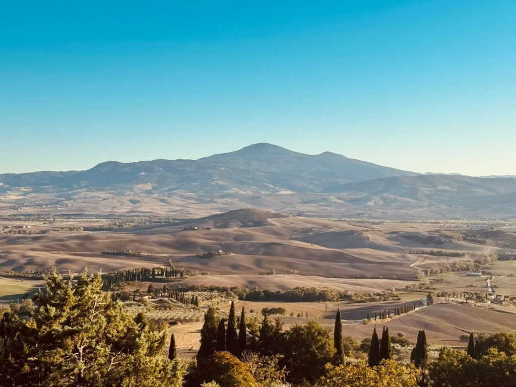 Golden hour in Tuscany — riders' tour evening — Twisties & The Tuscan Sun — Wild Roads Motorcycle Tours