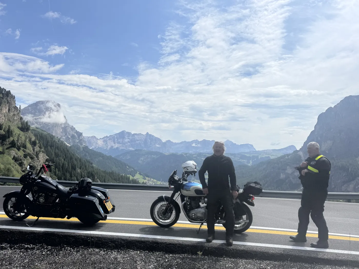 Blue skies over the mountains — Twisties & The Tuscan Sun July 2026 motorcycle tour