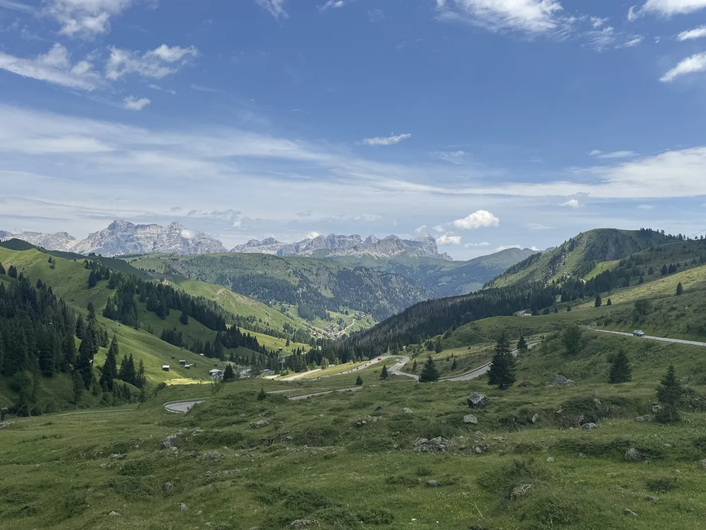 Blue skies over the mountains — Twisties & The Tuscan Sun July 2026 motorcycle tour