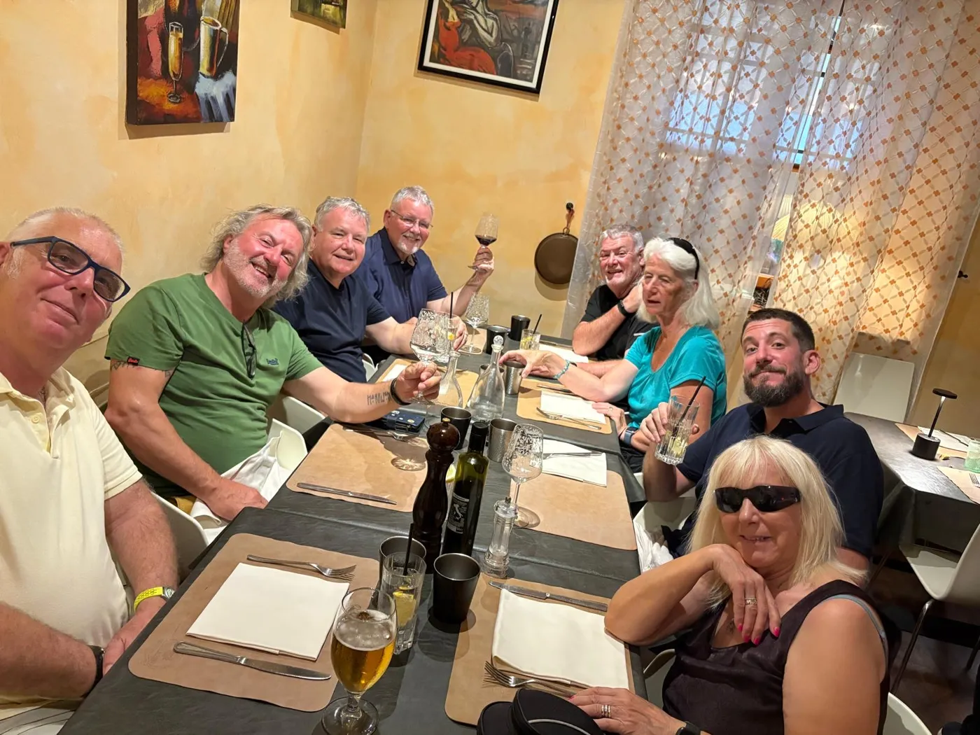 Golden hour with the Twisties crew in Tuscany — Twisties & The Tuscan Sun July 2026 — Wild Roads Motorcycle Tours
